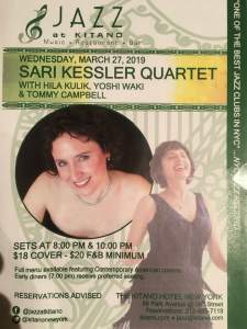 Sari Kessler and Hila Kulik at Jazz at Kitano.